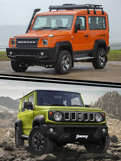 Maruti Jimny Vs Force Gurkha Detailed In Images