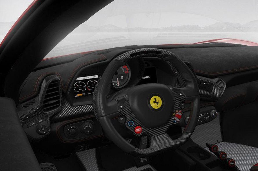 Ferrari 458 Speciale Steering Wheel Image