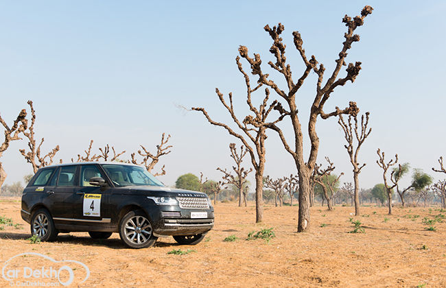 Rallying in a Range Rover