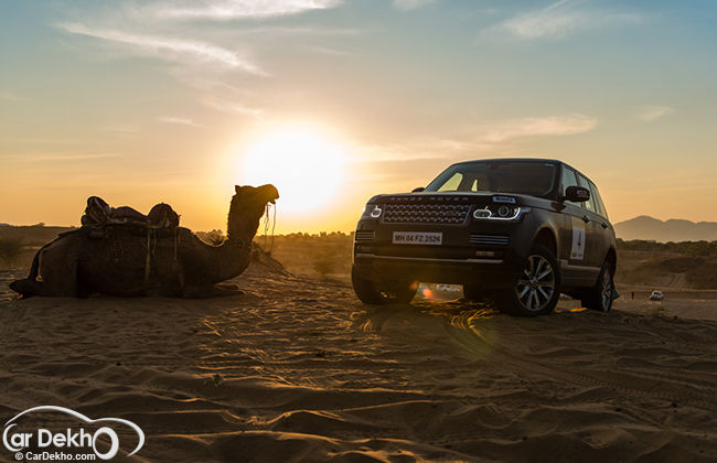 Rallying in a Range Rover