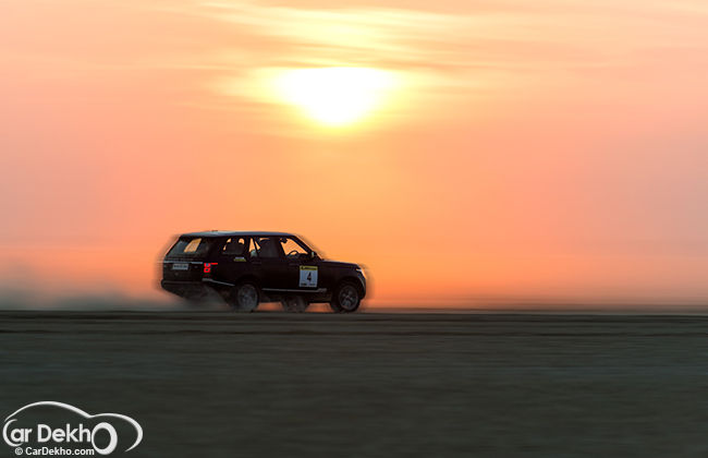 Rallying in a Range Rover