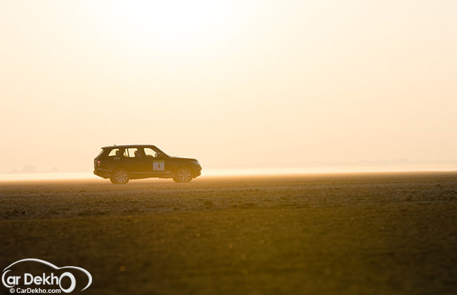 Rallying in a Range Rover