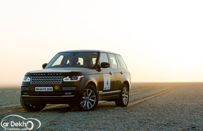 Rallying in a Range Rover