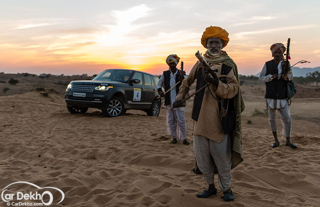 Rallying in a Range Rover