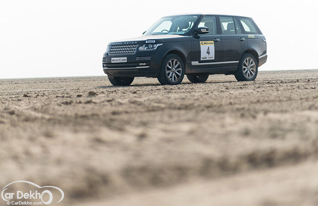 Rallying in a Range Rover