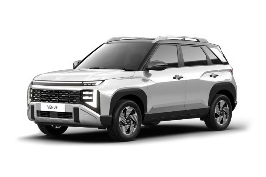 वेन्यू एबिस ब्लैक के साथ एटलस व्हाइट कलर