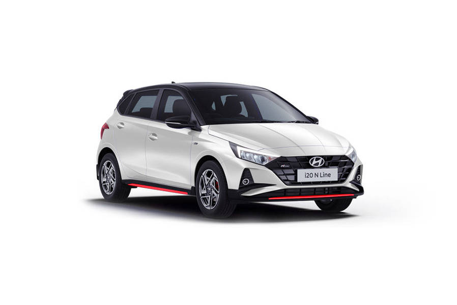 Hyundai i20 N-Line Atlas White/Abyss Black Colour - Atlas White/Abyss ...