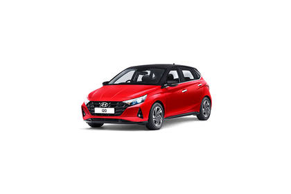 i20 2020-2023 Fiery Red With Black Roof Color