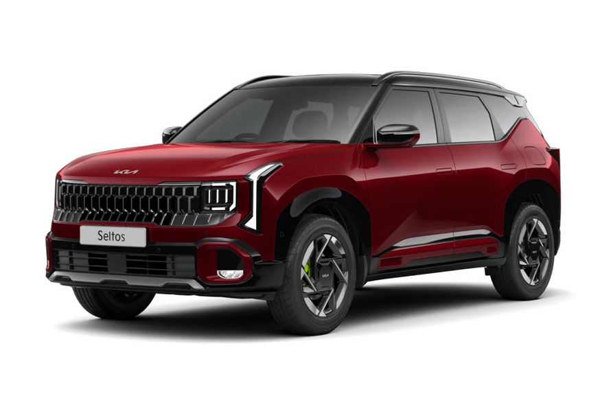 Seltos Magma Red With Aurora Black Color