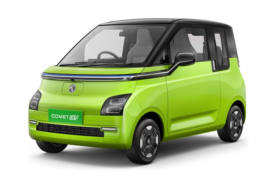 MG Comet EV Green With Black Roof Color