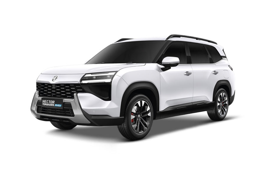 एमजी हेक्टर tomahawk phev पर्ल व्हाइट कलर