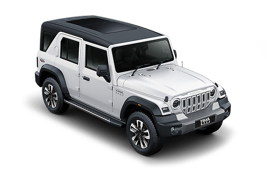 Thar ROXX Everest White Color