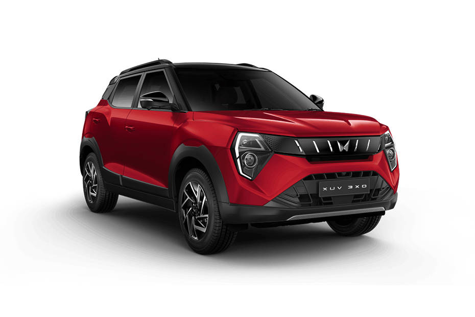 Mahindra XUV 3XO Tango Red Plus Stealth Black Colour - Tango Red Plus ...