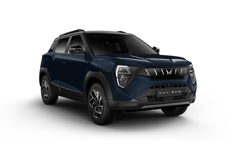 Mahindra XUV 3XO Nebula Blue Plus Galvano Grey Colour - Nebula Blue ...