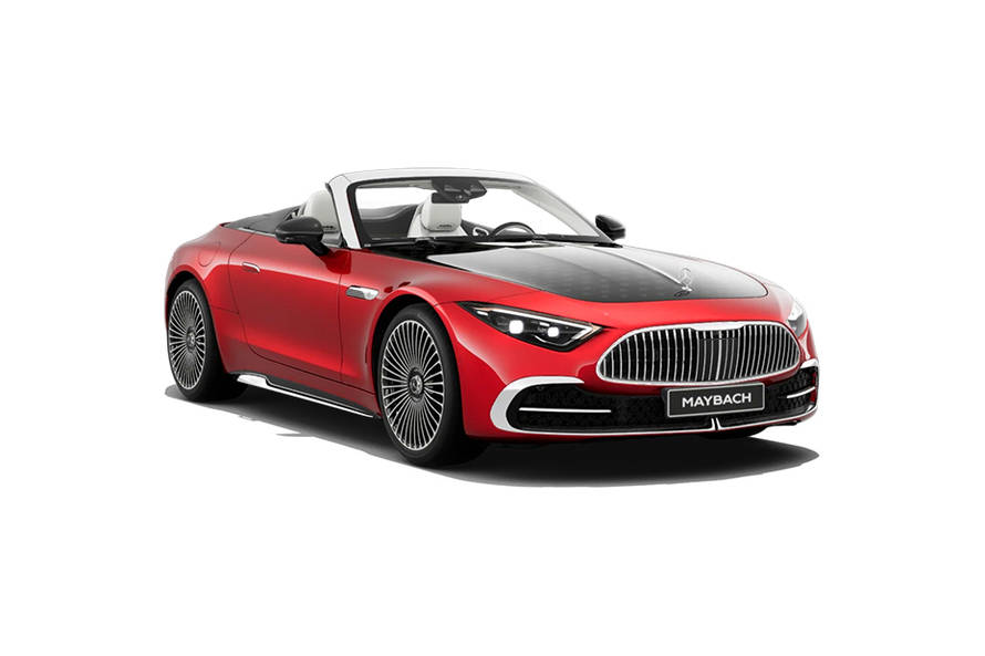 Maybach SL 680 Garnet Red Metallic Color