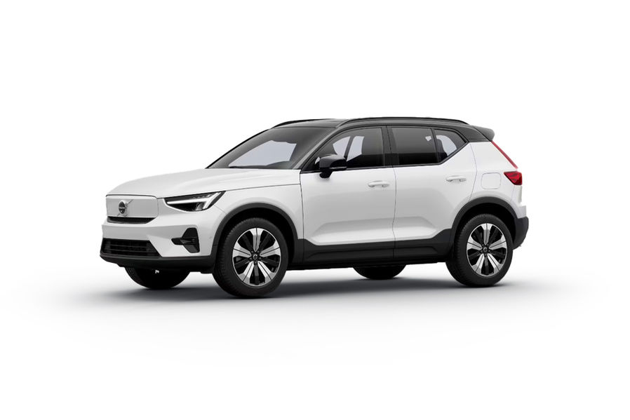 XC40 Recharge Crystal White Black Roof