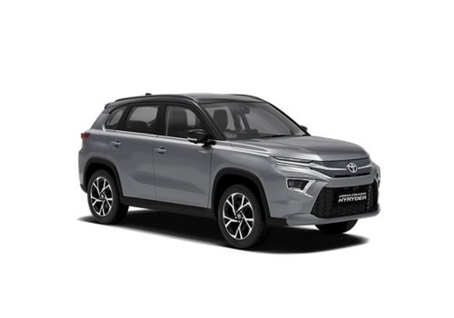 Toyota Urban Cruiser Hyryder V HYBRID in Enticing Silver With Midnight ...