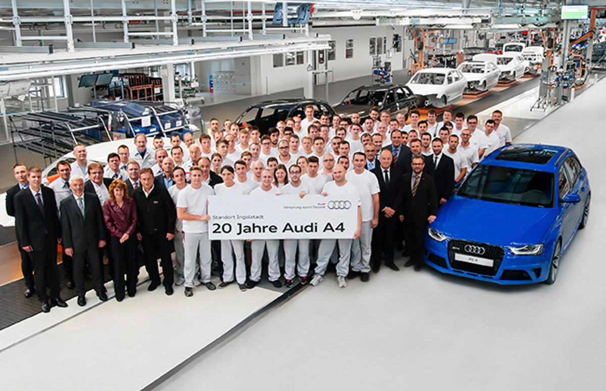 Audi A4 Celebrates 20 Years of Existence Audi A4 Celebrates 20 Years of Existence