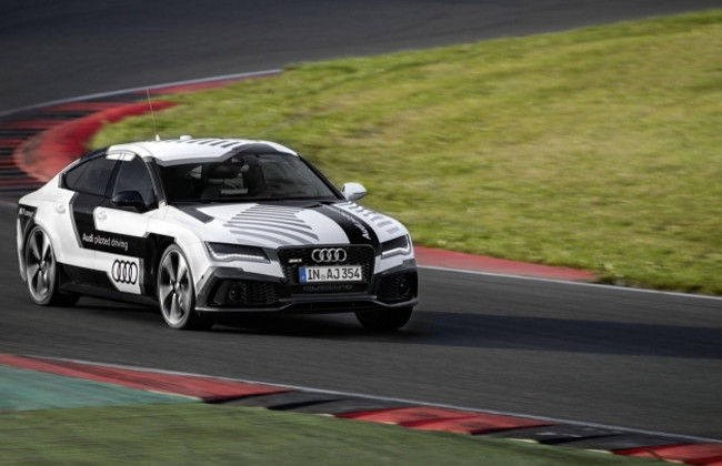 Audi RS7  Piloted Driving Concept Achieves 140mph