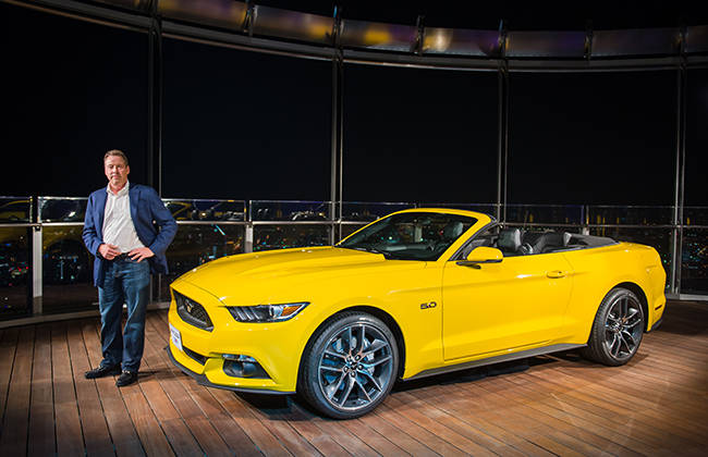 Ford Mustang at Burj Khalifa