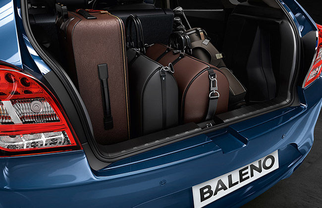 Maruti Baleno Boot space Maruti Baleno Boot space