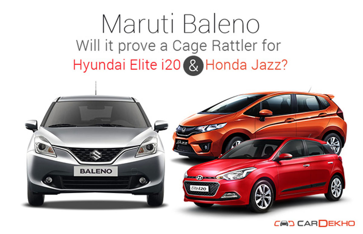 Maruti Baleno vs Hyundai Elite i20 vs Honda Jazz Maruti Baleno vs Hyundai Elite i20 vs Honda Jazz