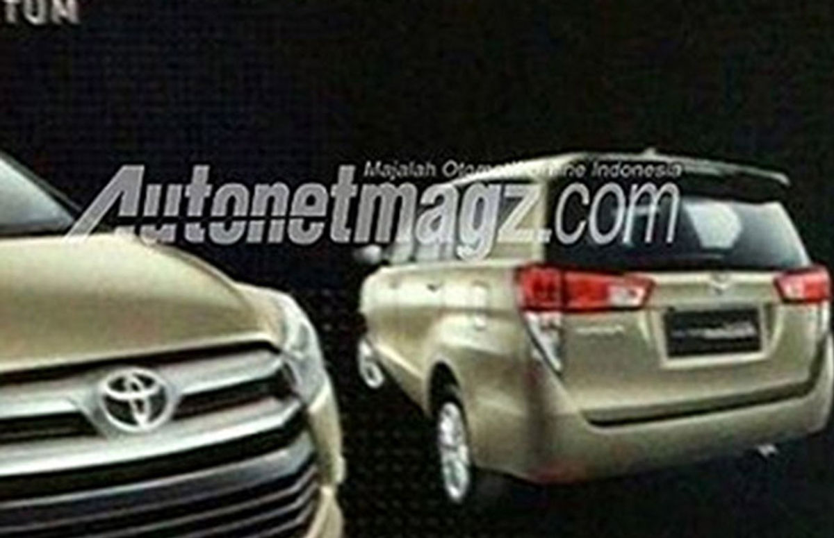 2016 Toyota Innova Leaked Rear 2016 Toyota Innova Leaked Rear
