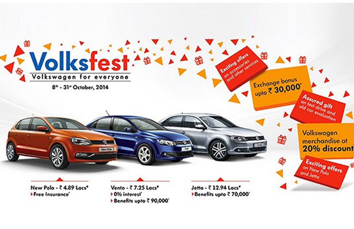 Volkswagen Volksfest 2014 to be held across India from 8th to 31st October Volkswagen Volksfest 2014 to be held across India from 8th to 31st October