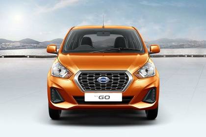 Datsun GO "
 Most of the changes made to the new Go hatchback are concentrated at the front. These include a wider grille and a new bumper that looks slightly more aggressive than the one seen on the pre-facelift version."