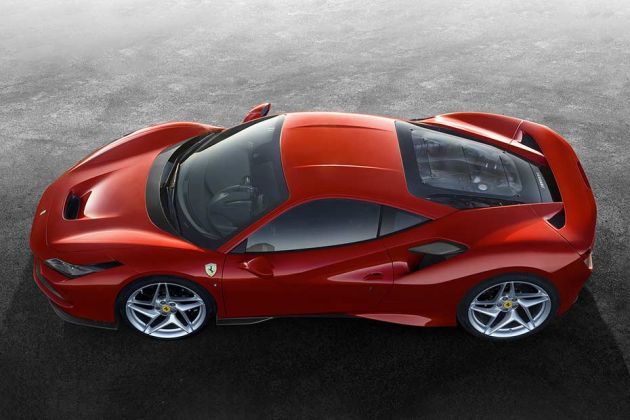 Ferrari F8 Tributo Top View Image