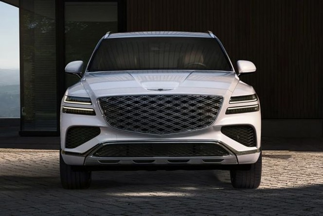 ജെനെസിസ് gv80 മുന്നിൽ കാണുക image ജെനെസിസ് gv80 മുന്നിൽ കാണുക image