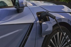 Lexus ES EV charging port open Image