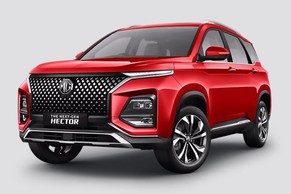 MG Hector Plus Front Left Side Image