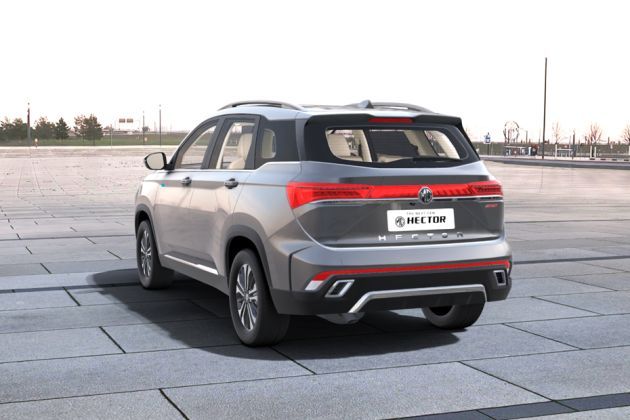 MG Hector Plus Rear Left View Image