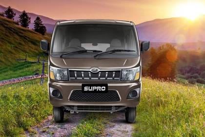 Mahindra Supro The Supro is available in three attractive colour choices, including a metallic option - Lake Side Brown, Deep Warm Blue, and Diamond White.