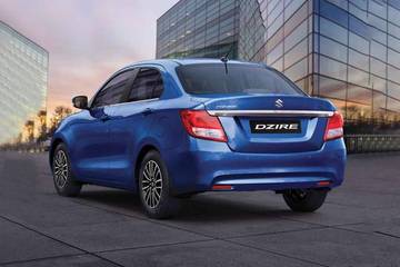 Maruti Dzire Rear Left View Image