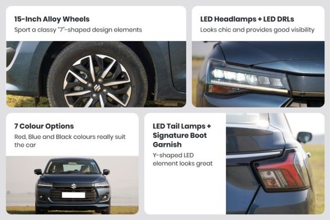 Maruti Dzire Design Highlights