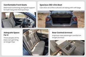 Maruti Dzire Rear Left View Image