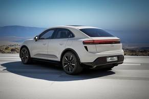 Porsche Macan EV Rear Left View Image