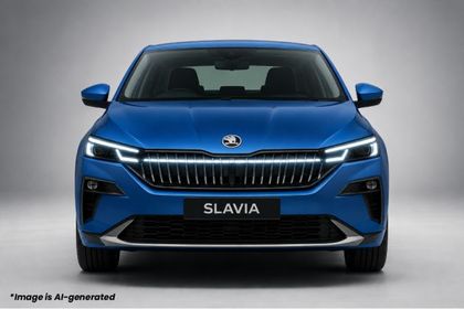 Skoda Slavia Facelift Front View Image Skoda Slavia Facelift Front View Image