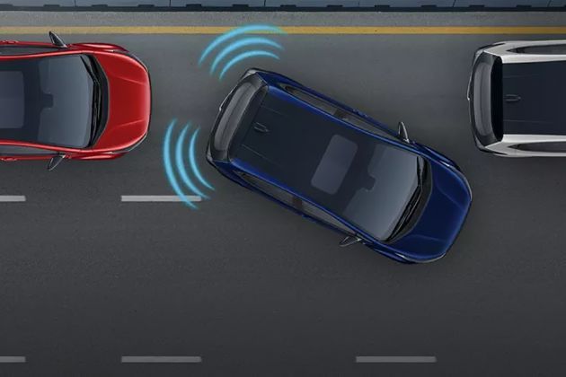 Tata Altroz Rear Parking Sensors Top View  Image