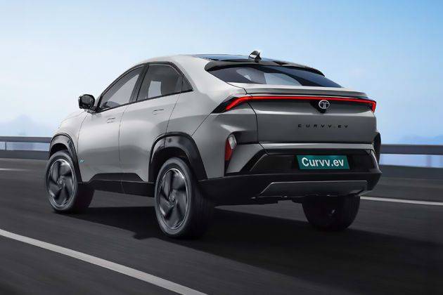 Tata Curvv EV Rear Left View Image