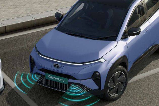 Tata Curvv EV Rear Parking Sensors Top View  Image