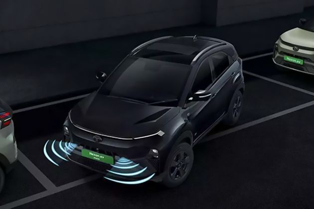 Tata Nexon EV Rear Parking Sensors Top View  Image