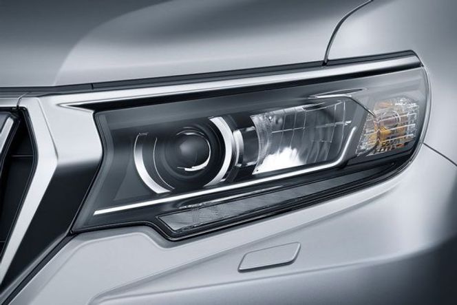 Toyota Land Cruiser Prado The Toyota Land Cruiser Prado features projector-type full LED auto headlamps with a sleek design. They are accompanied by washer function that makes sure the visibility is never compromised. Toyota Land Cruiser Prado The Toyota Land Cruiser Prado features projector-type full LED auto headlamps with a sleek design. They are accompanied by washer function that makes sure the visibility is never compromised.