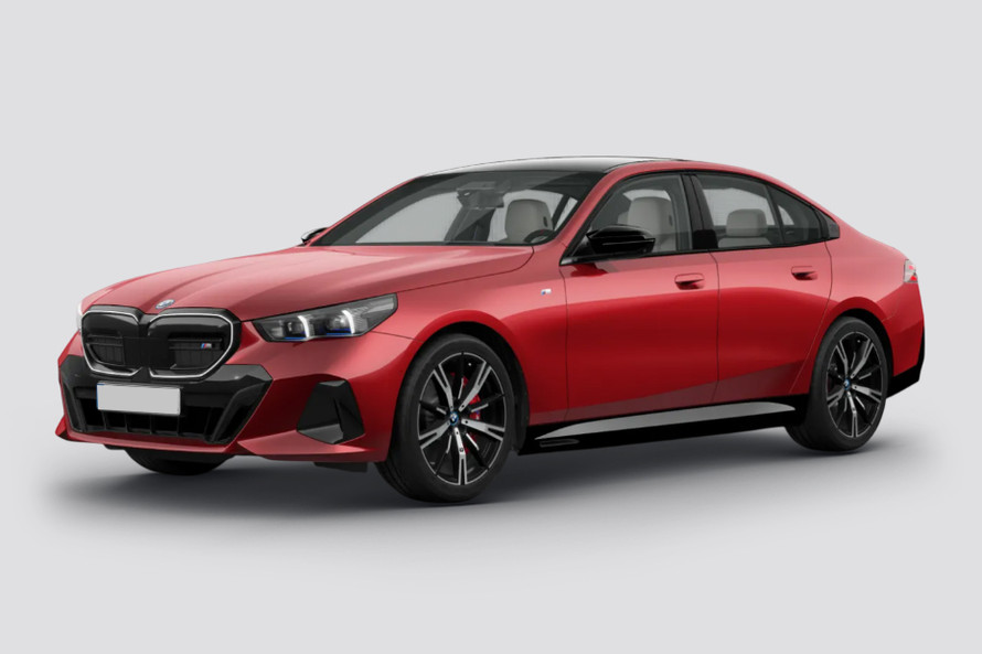 బిఎండబ్ల్యూ ఐ5 ముందు ఎడమ క్వార్టర్ వ్యూ