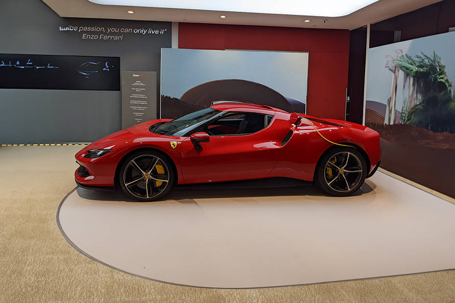 Ferrari 296 GTB Side View (Left) 