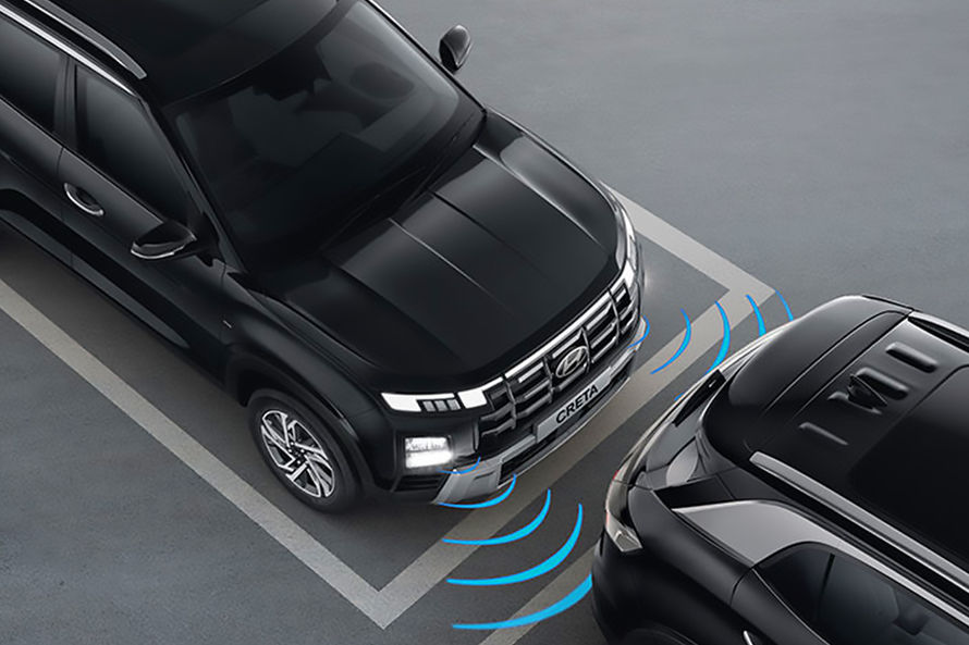 Hyundai Creta Rear Parking Sensors Top View 
