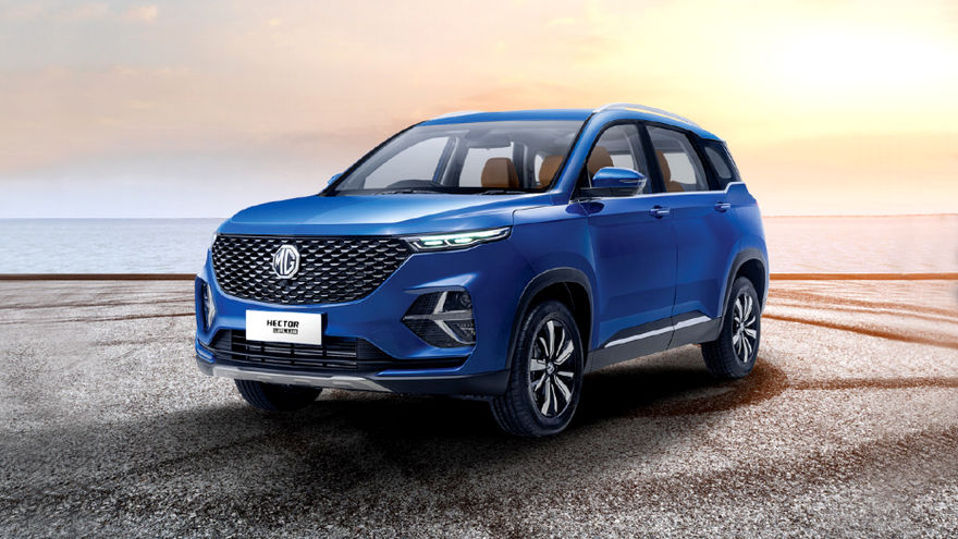 MG Hector Plus Front Left Side
