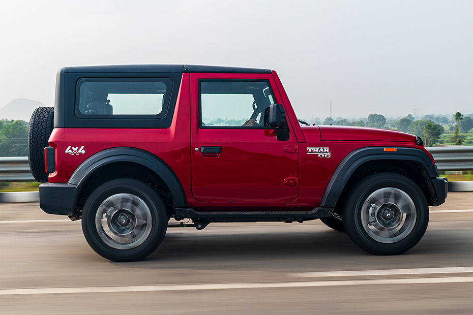 Mahindra Thar OG Driving: Side Profile (Right) View